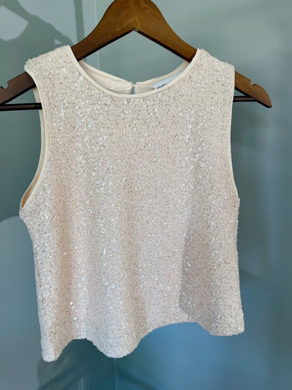 Cupcakes and Cashemere, 2 x Small, 2 x Med.  Champagne Sequin tank top (lined).